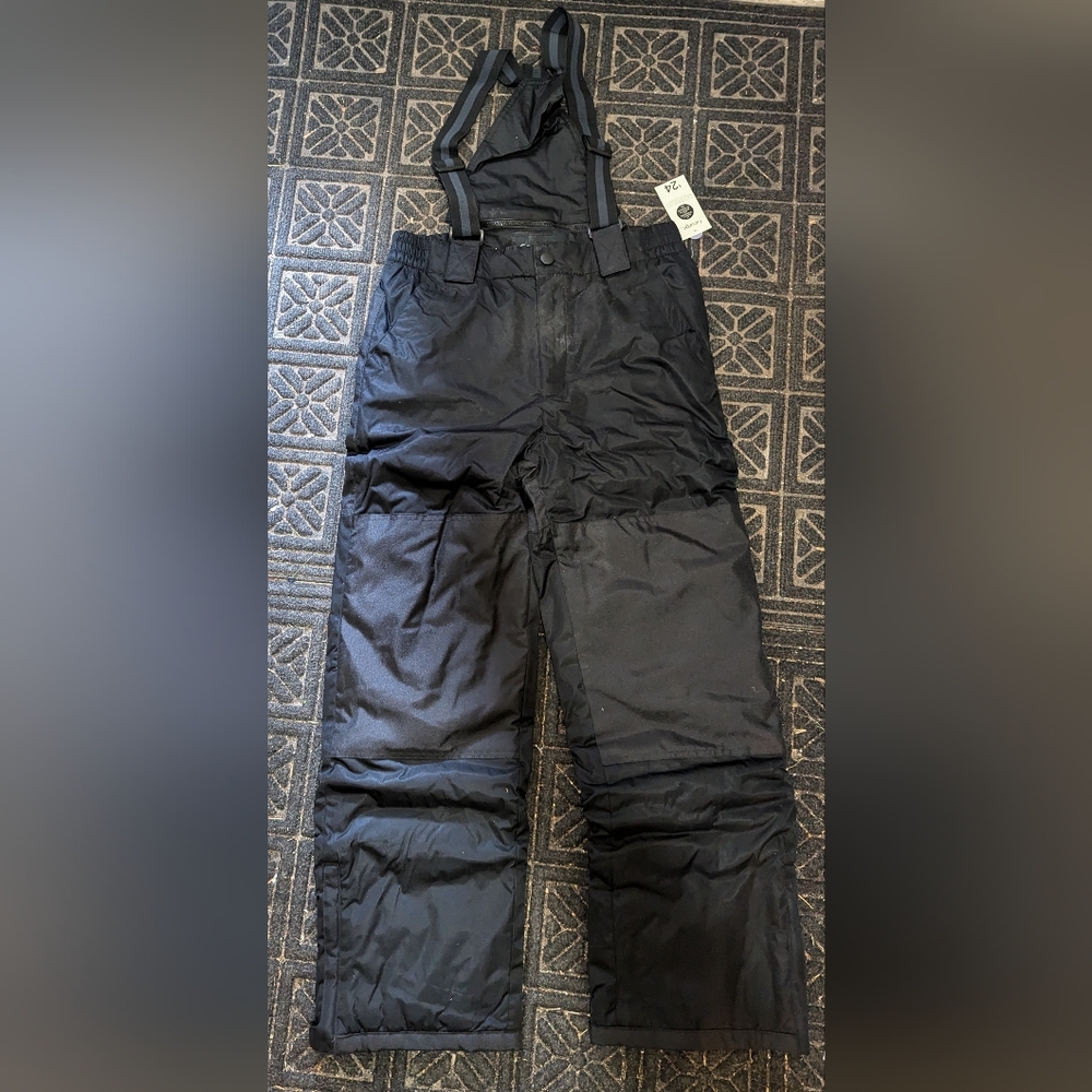 BNWT George boys black snowpants size XL 14-16